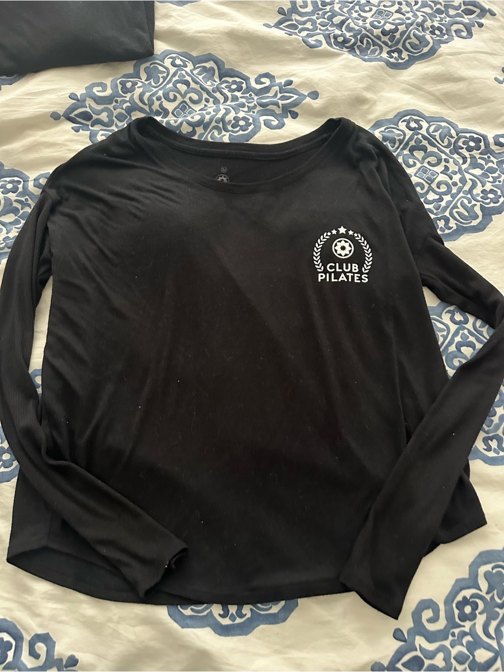 Club Pilates Instructor Women's Black Long-Sleeve Tee